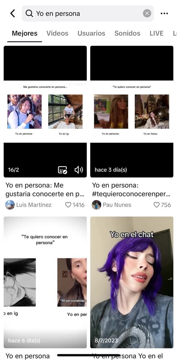 yo en persona tiktok tendencia