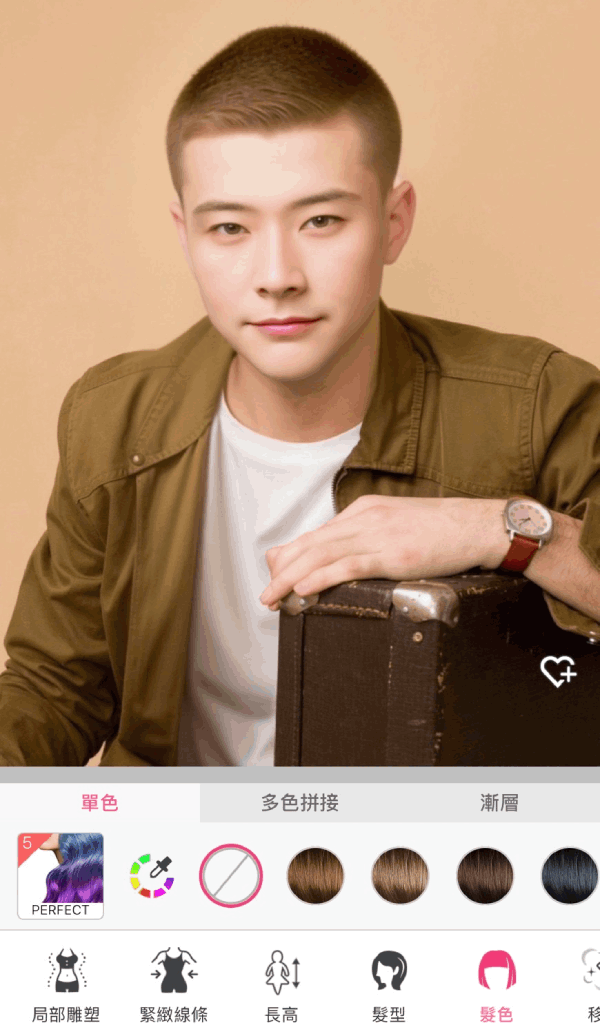 寸頭髮色比較