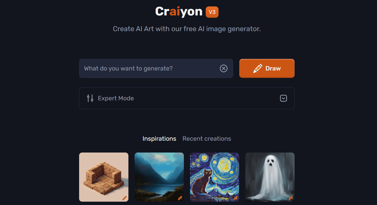 Craiyon - générateur d'images IA gratuit en ligne