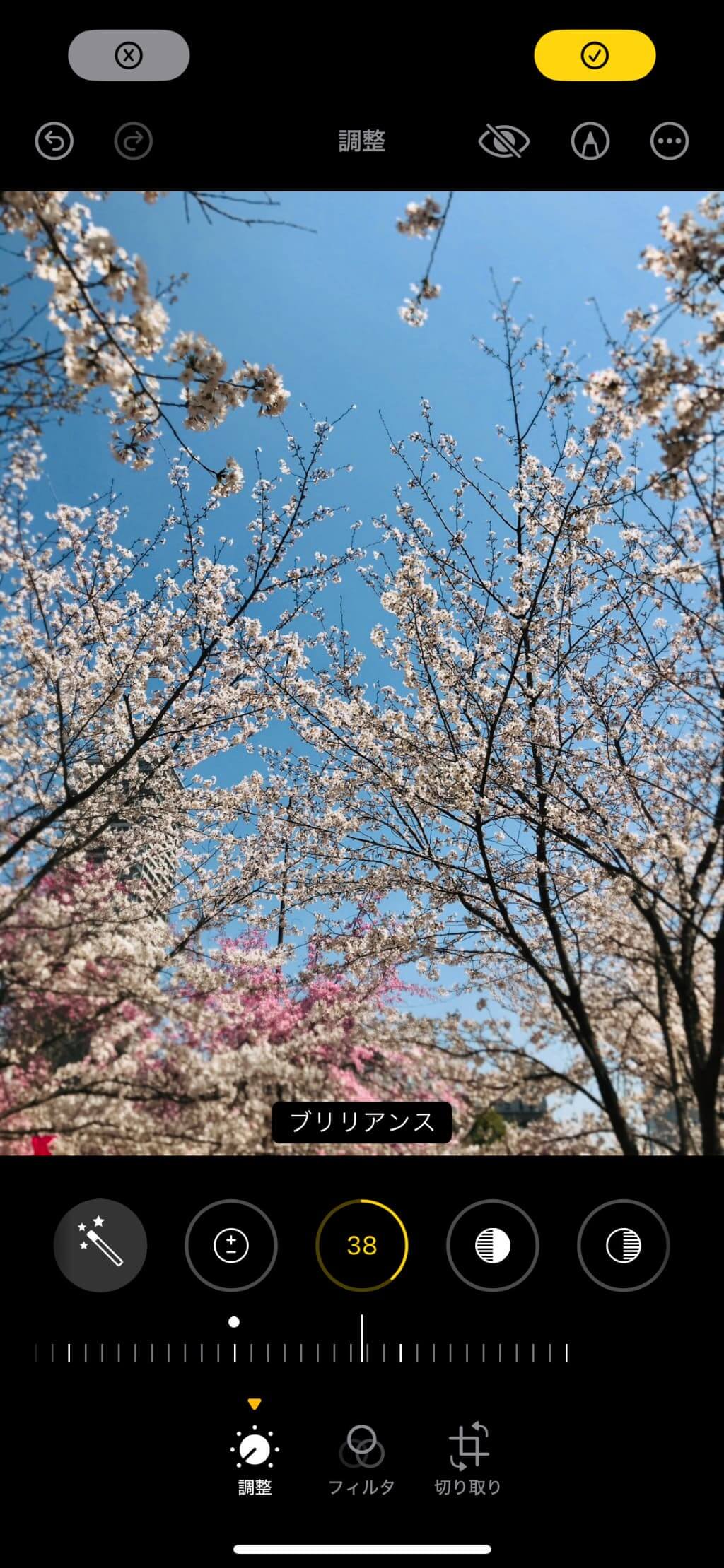 【ブリリアンス】を上げる