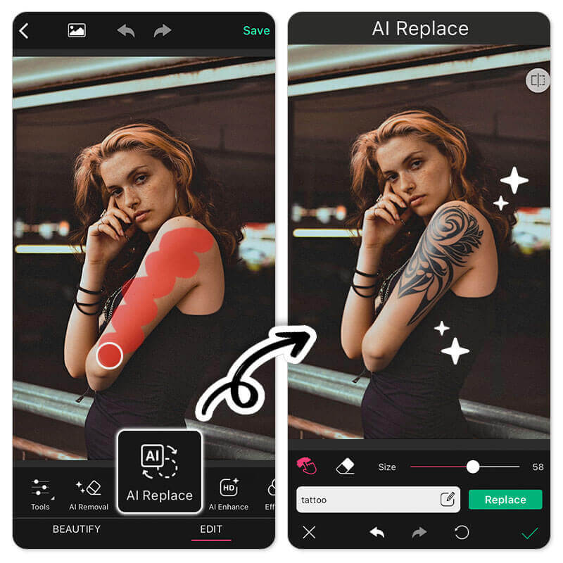 8 Meilleurs simulateurs tatouage IA gratuits simuler un tatouage PERFECT