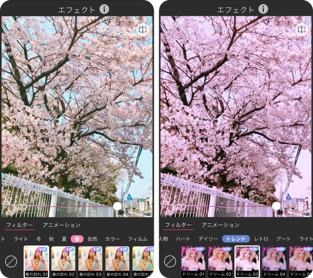 桜フィルター