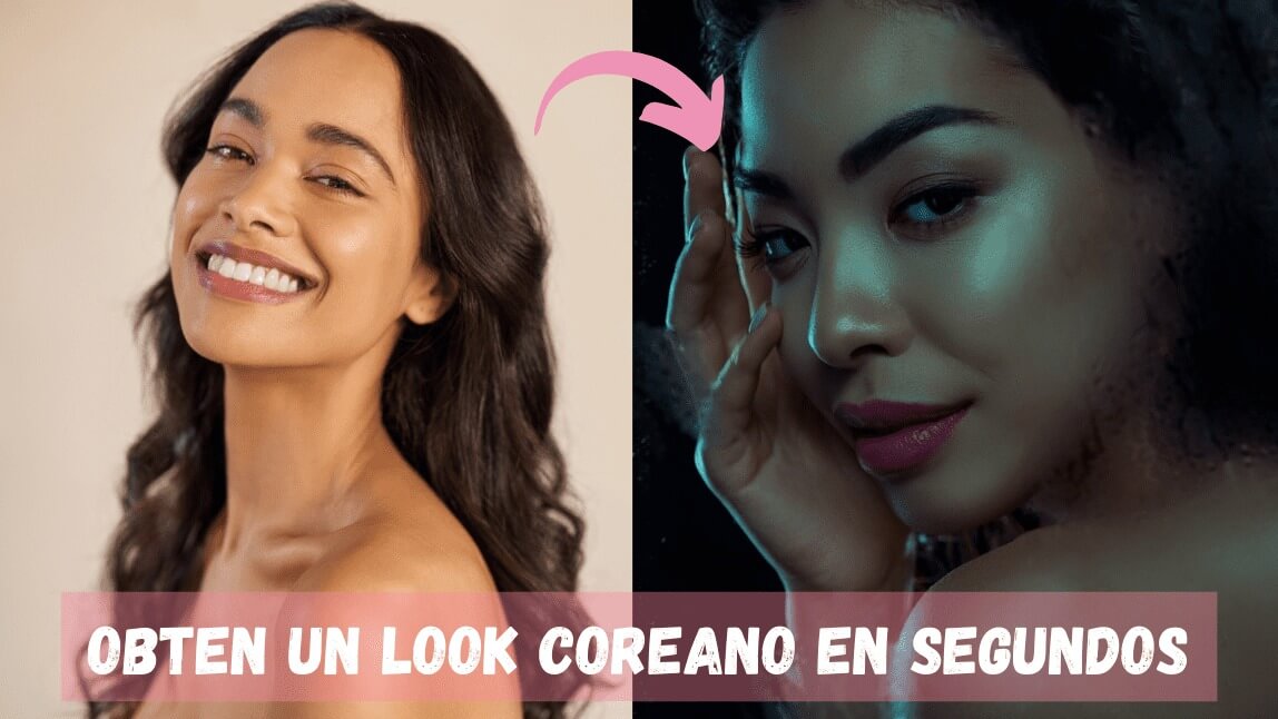 Maquillaje coreano en tus fotos, puedes probar como se te veria en la vida real sin necesidad de ser maquilladora profesional
