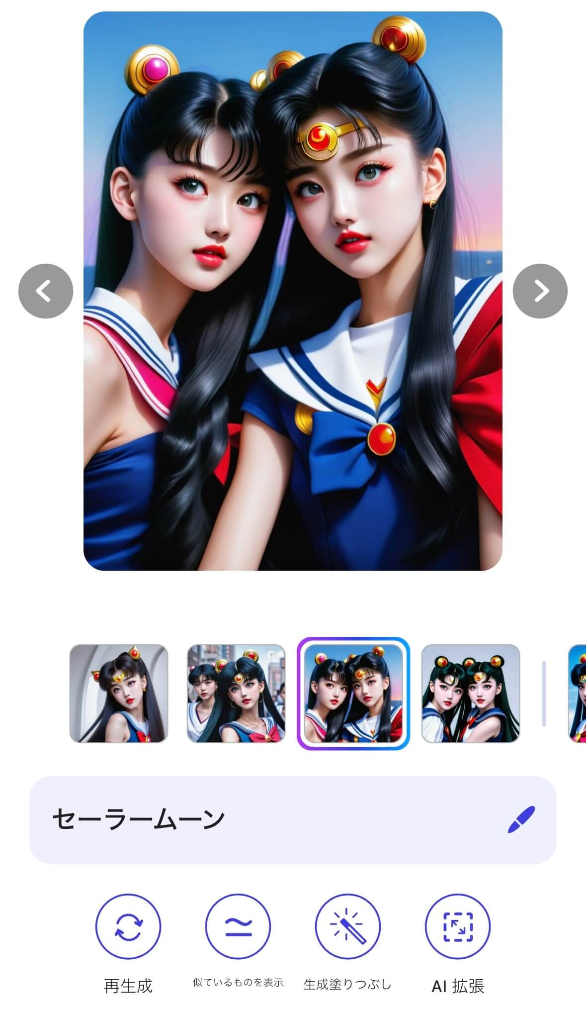 生成された画像