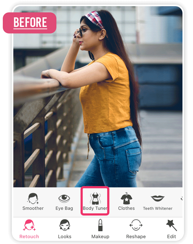 Edite seu corpo em fotos com o YouCam Makeup!