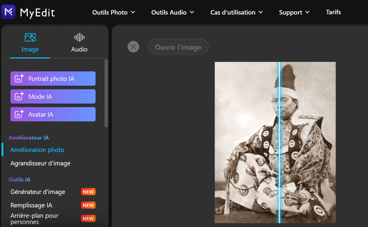 MyEdit : site pour améliorer la qualité photo