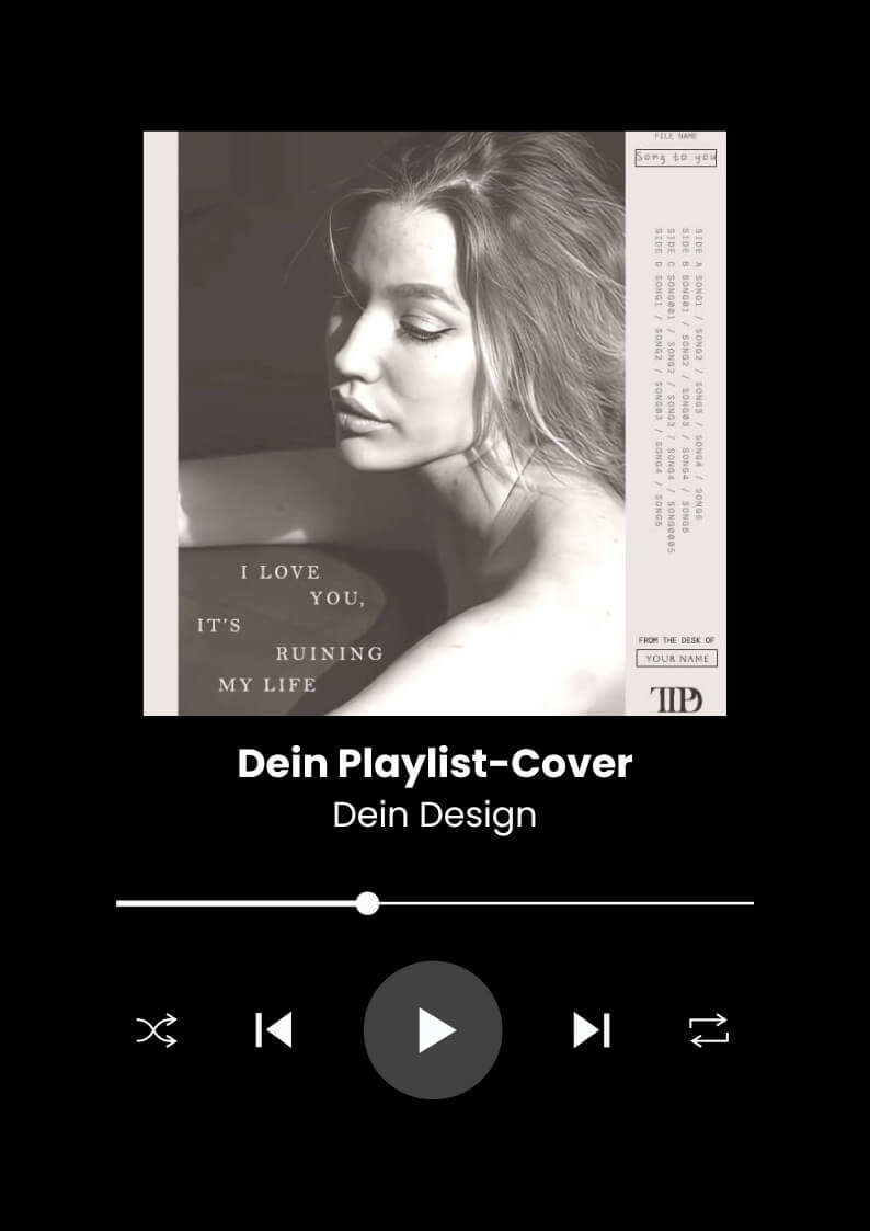 Verwende dein Taylor Swift Album-Cover-Design als Spotify-Playlist-Cover
