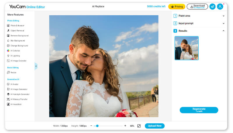 Um clique para transformar uma foto de casal em uma foto de casamento