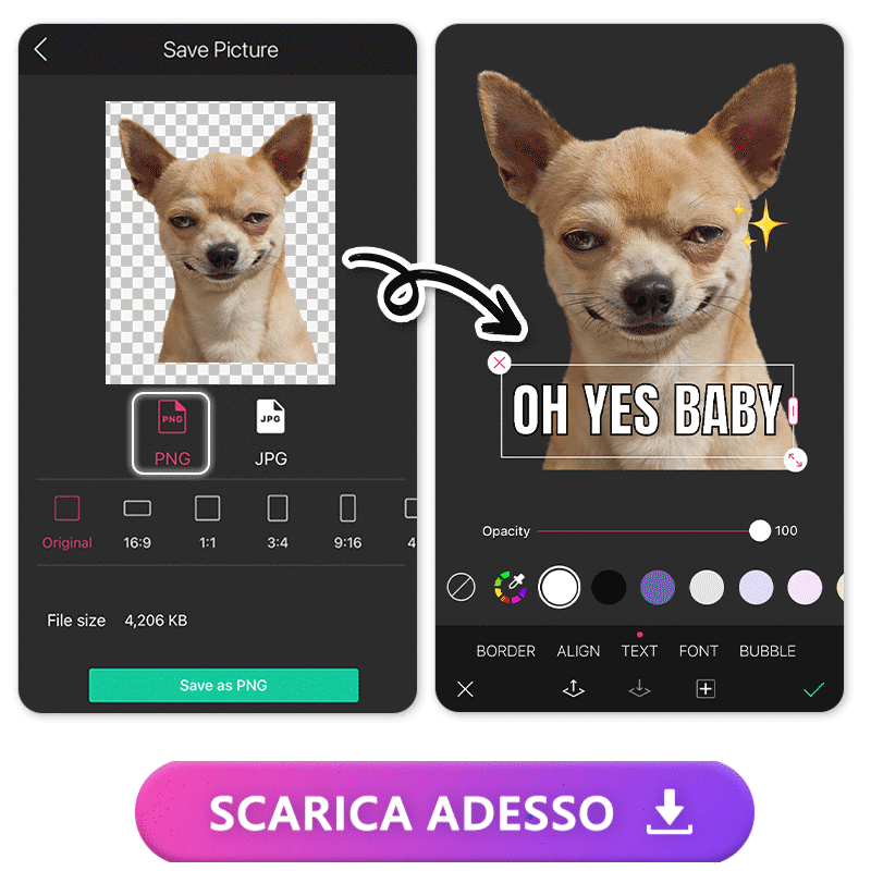 Modifica e rimuovi sfondo con YouCam Perfect