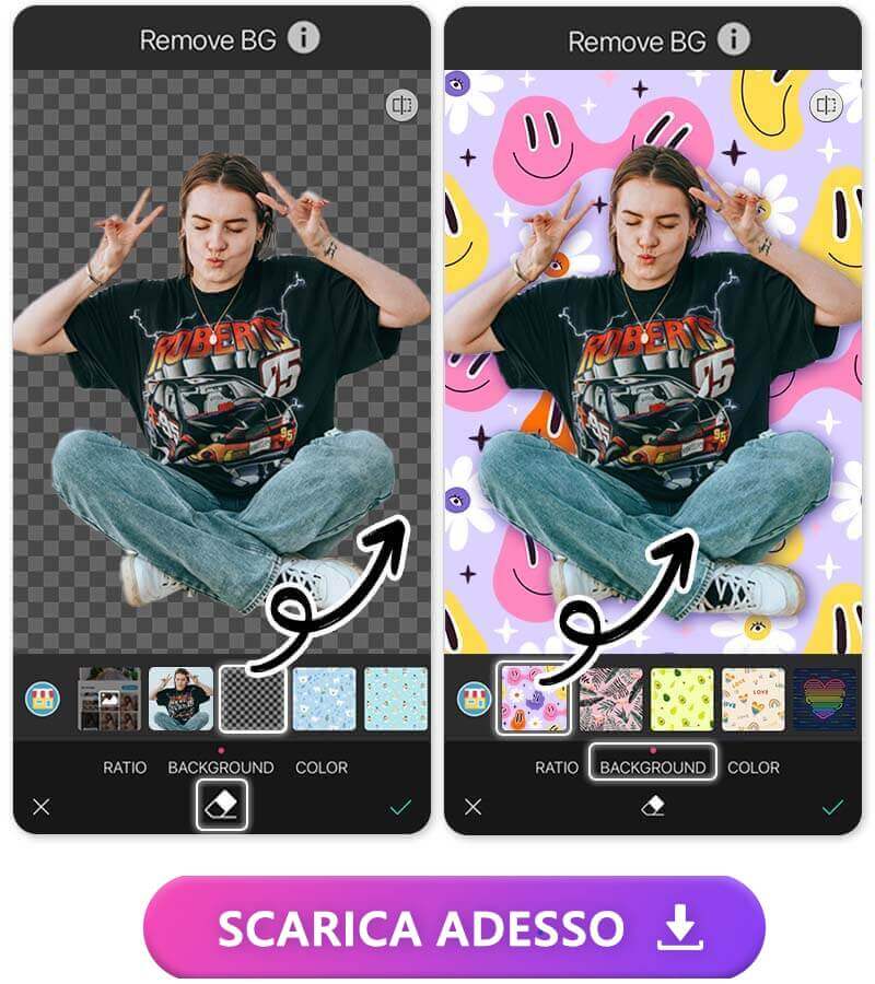 Rimuovi Sfondo dalle Foto GRATIS
