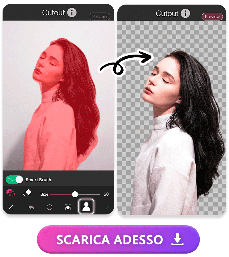 Rimozione Sfondo AI