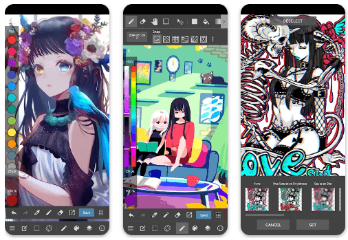 『MediBang Paint』操作畫面