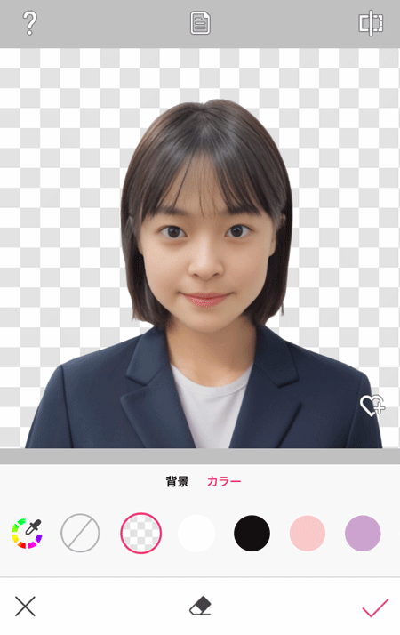 証明写真にも使える