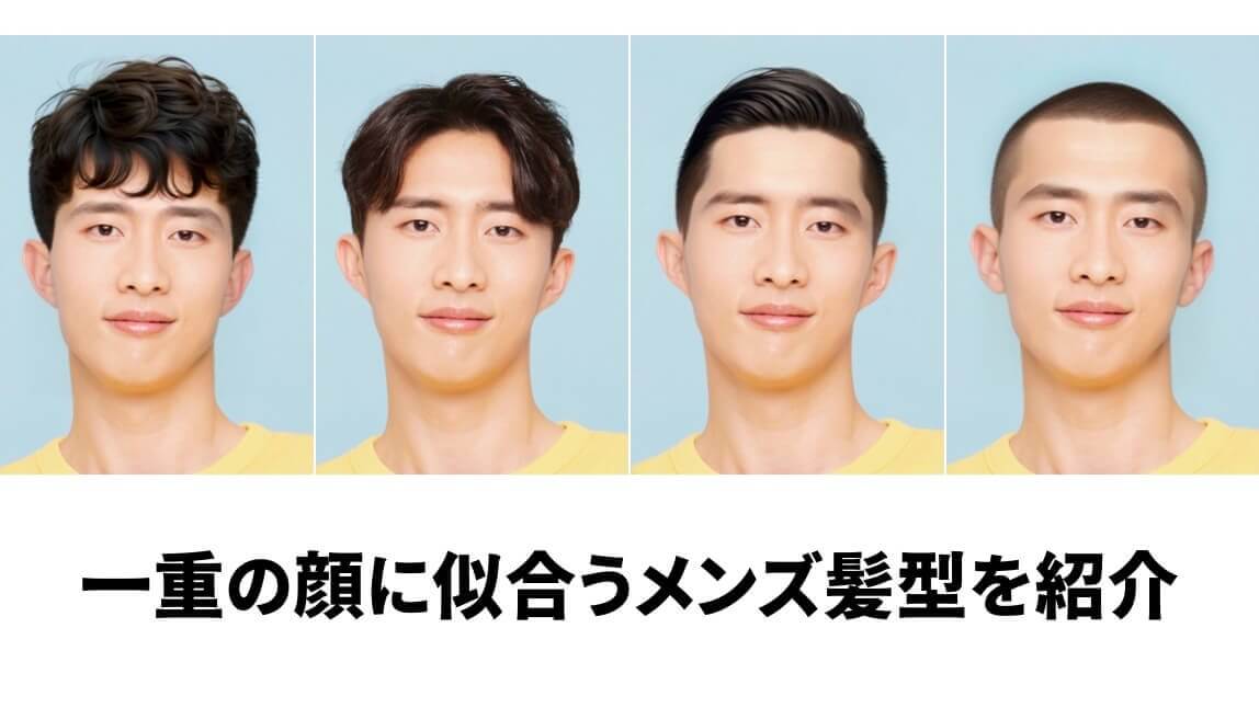 一重似合う髪型メンズ