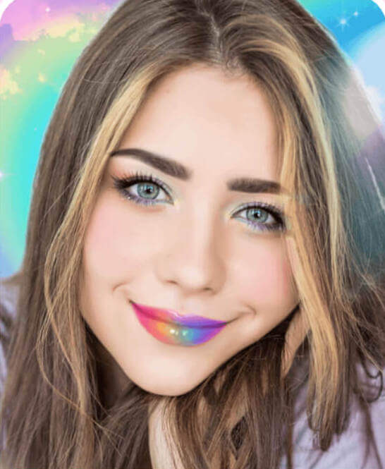 Teste maquiagem labial arco-íris no YouCam Makeup para o Dia do LGBT!