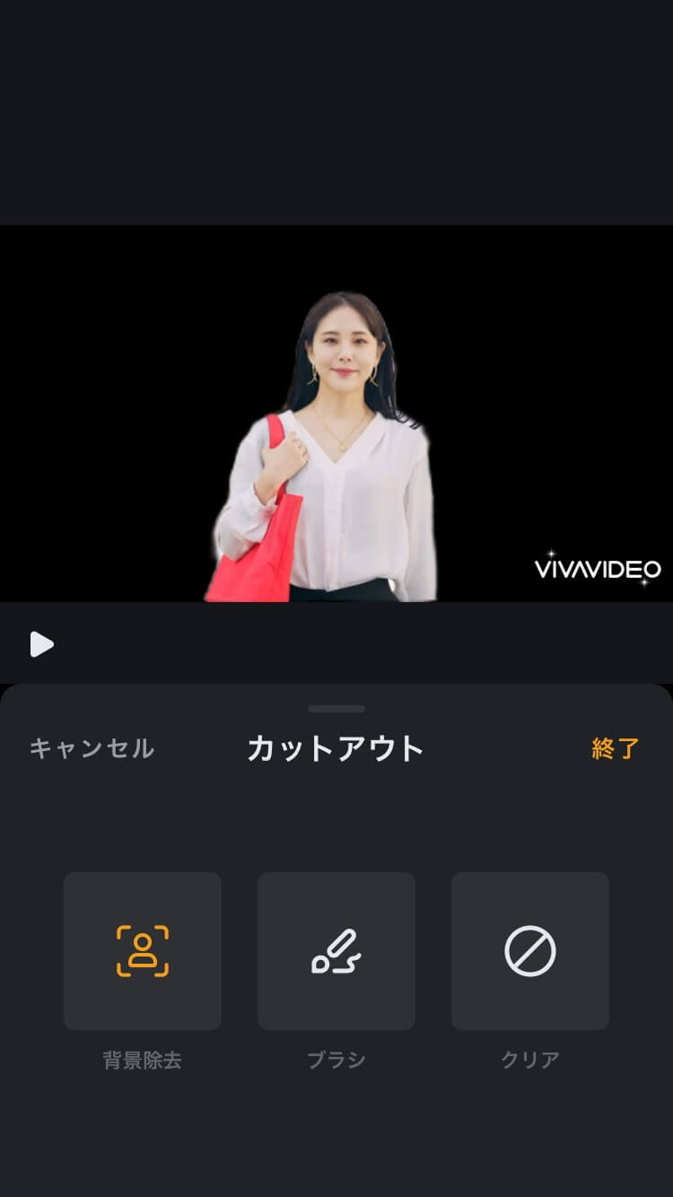 Viva Videoで人物を切り抜く