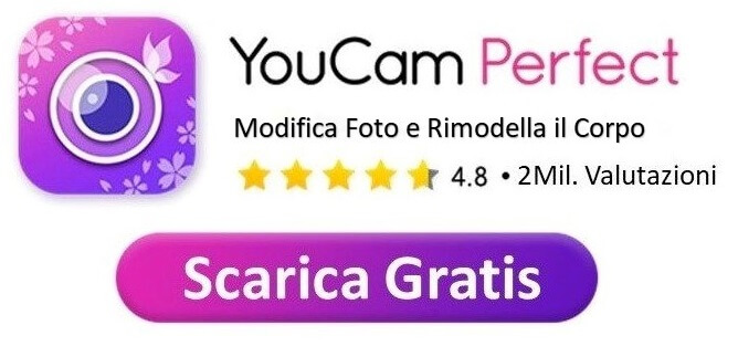 YouCam Perfect, la miglior app per modificare corpo gratis