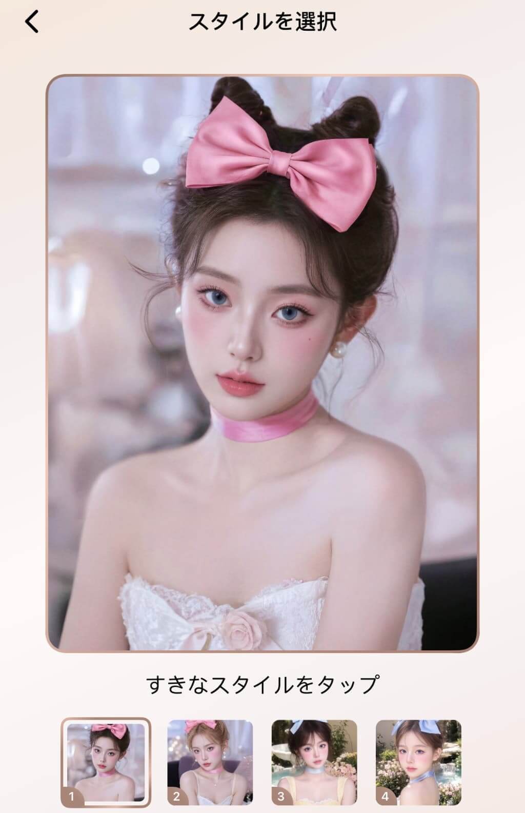 『Meitu』のディズニープリンセス風エフェクト