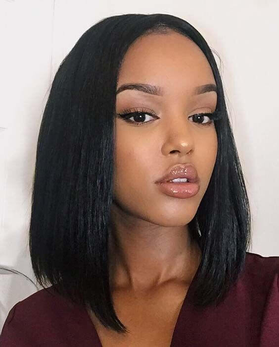 Frau mit einer Frisur ab 40: Lob (Long Bob)