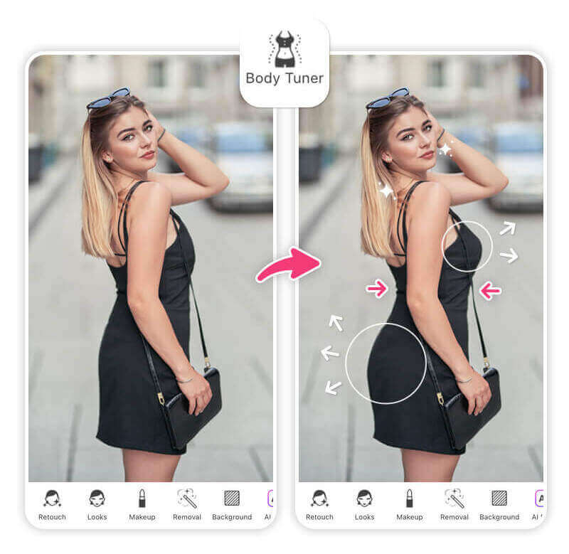 Application retouche corps gratuite