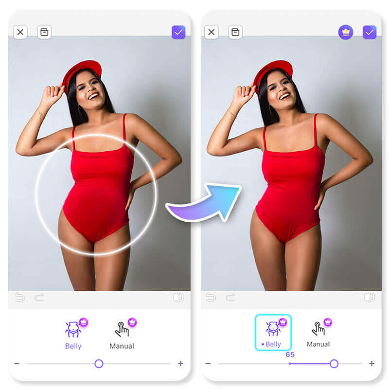Pretty Up : application retouche corps gratuit / body editor