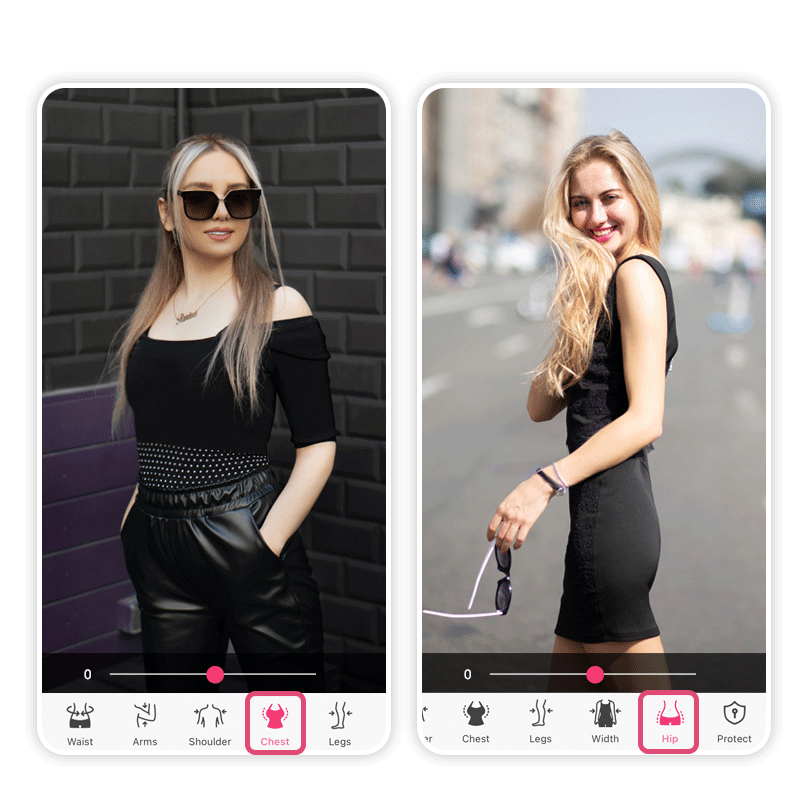 Augmenter taille fesse et poitrine via application retouche corps gratuite