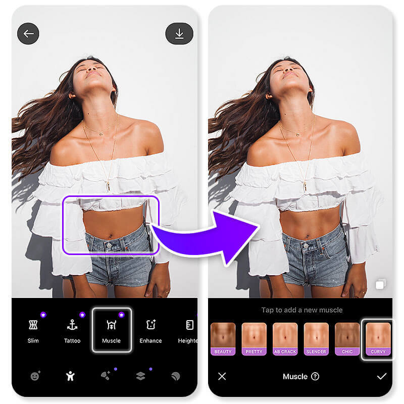 Everlook : application retouche corps gratuit et body editor