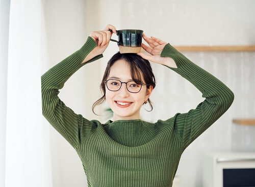 メガネを消す前の写真