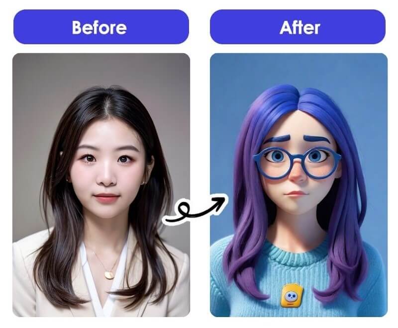 AI 腦筋急轉彎形象