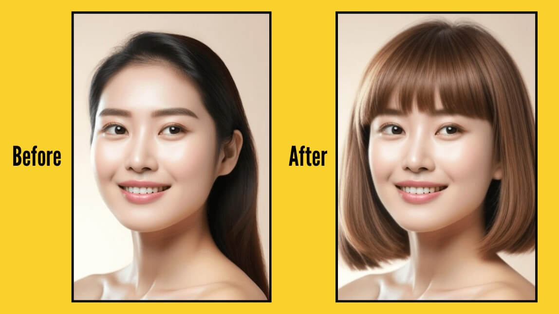 Layered Bob Korean Short Hair - Virtualy Try On