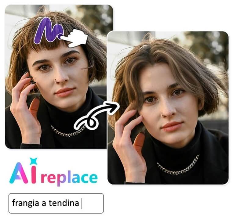 Come staresti con la frangia a tendina