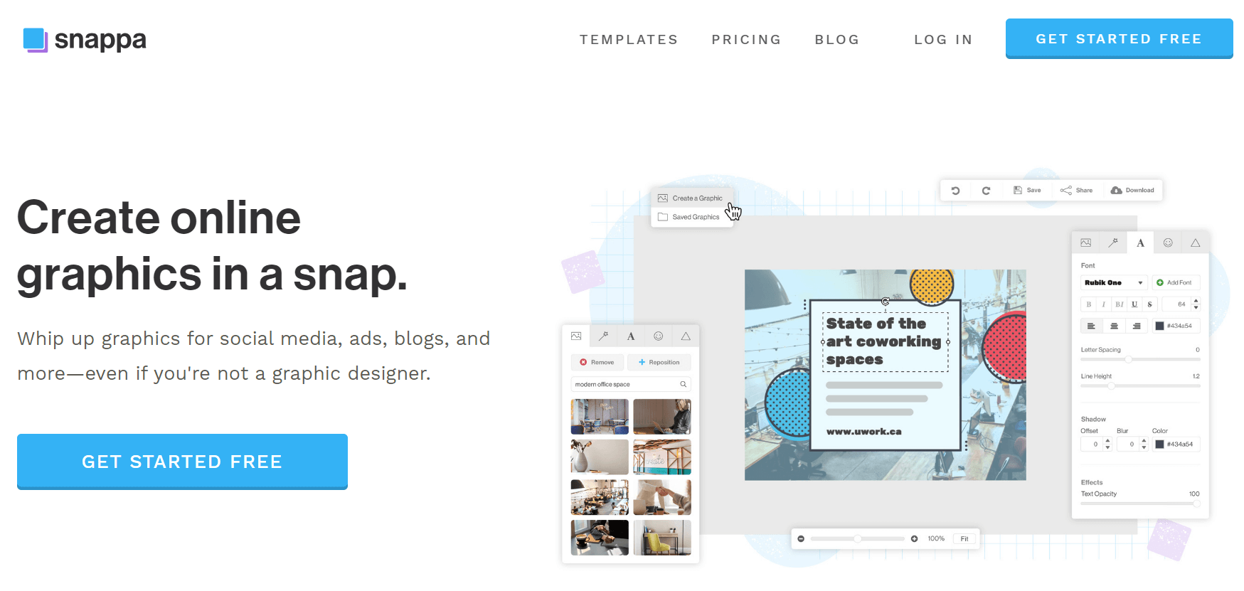 Snappa : alternative à Canva