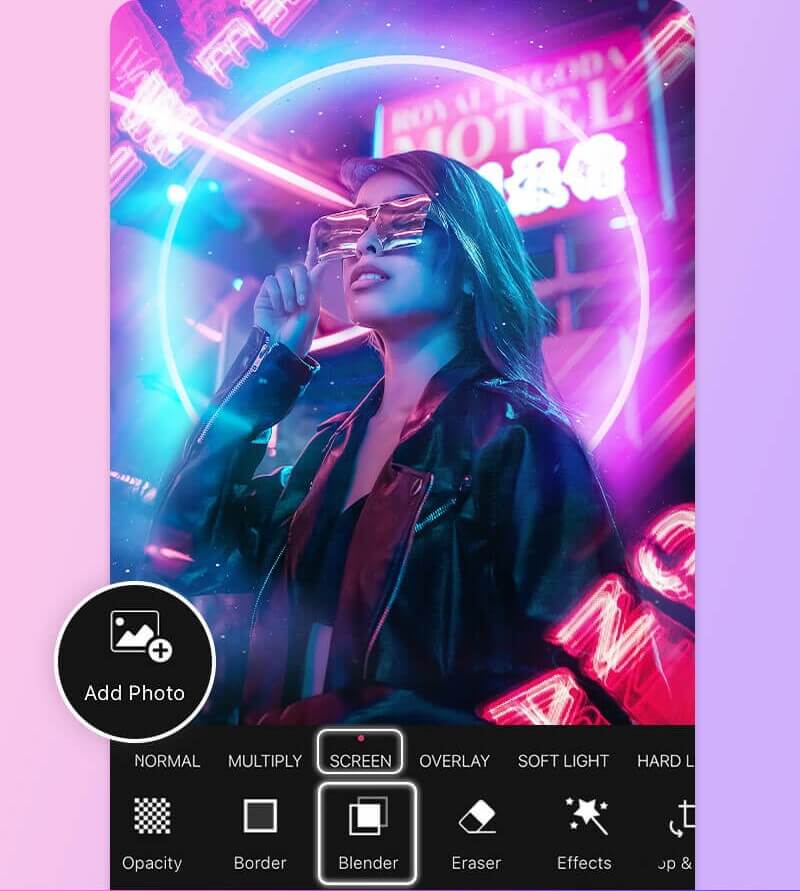 Ajouter un effet neon à vos photos