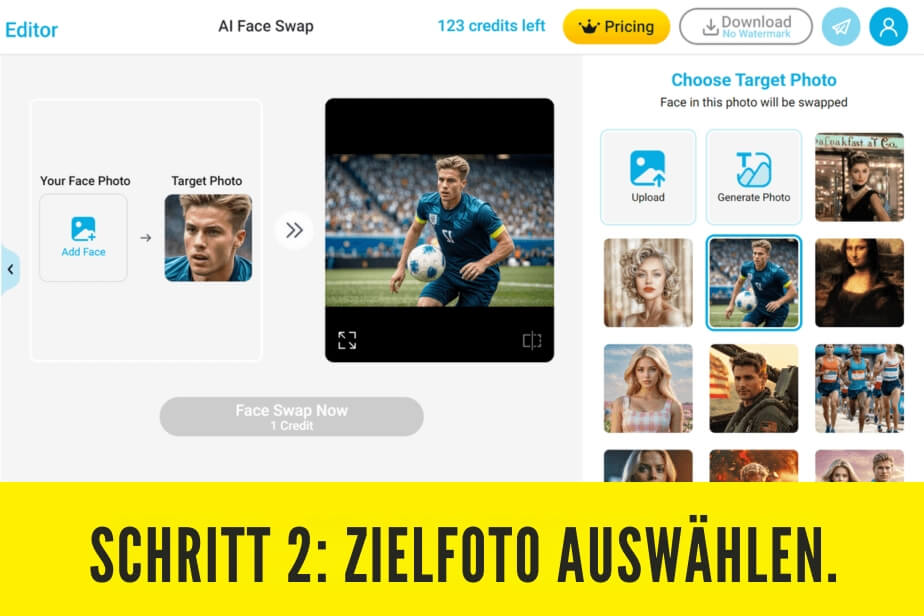 Gender Swap mit YouCam Online Editor