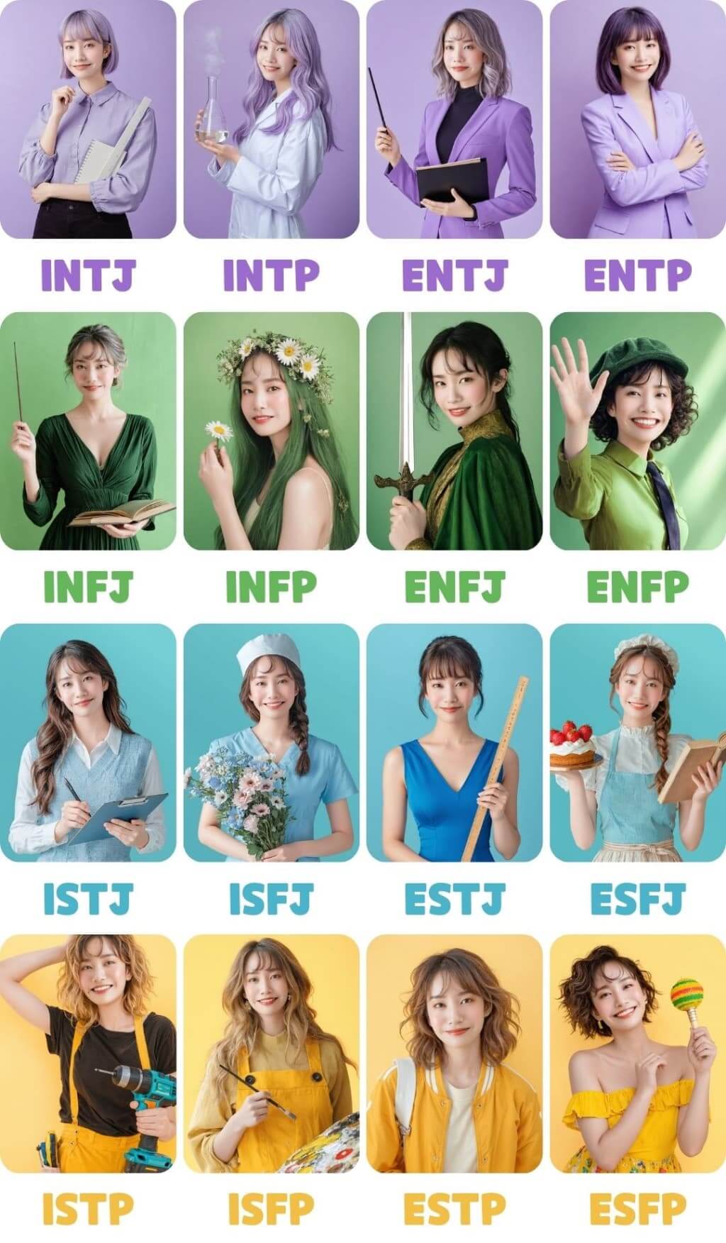 他のMBTIコスプレも楽しめる