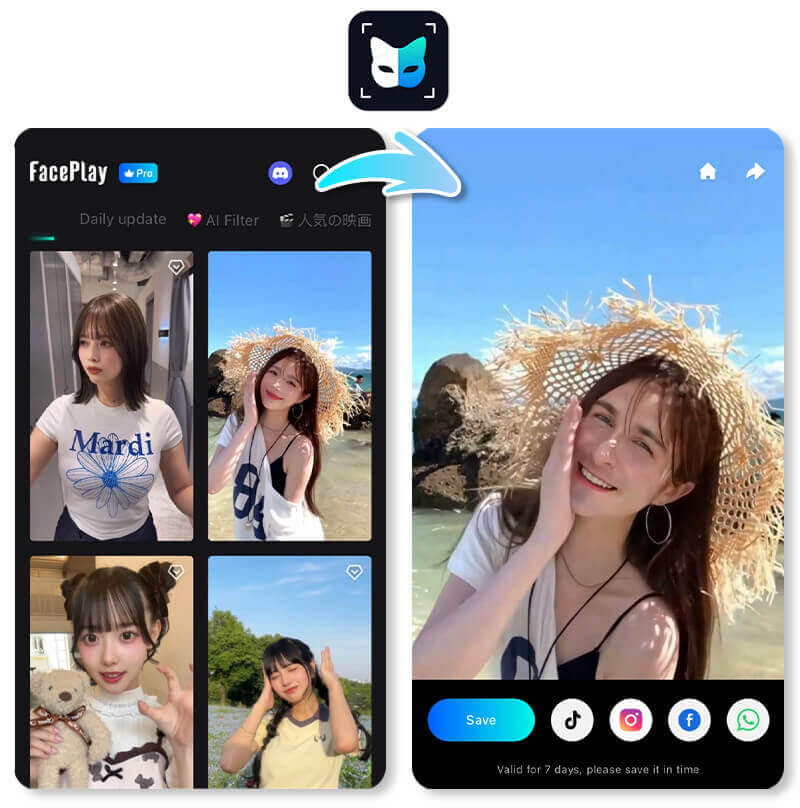 App para cambiar rostros en videos 