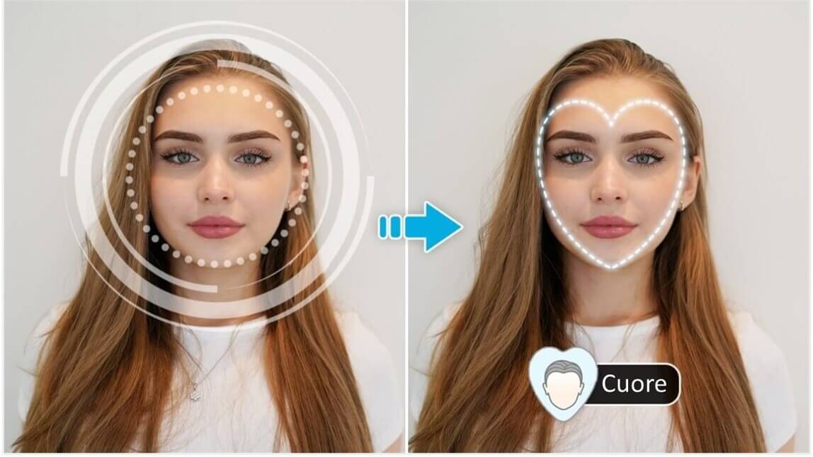Shell Del Viso Face Shape Test: Come Capire la Forma del Viso Test Online | YouCam ...