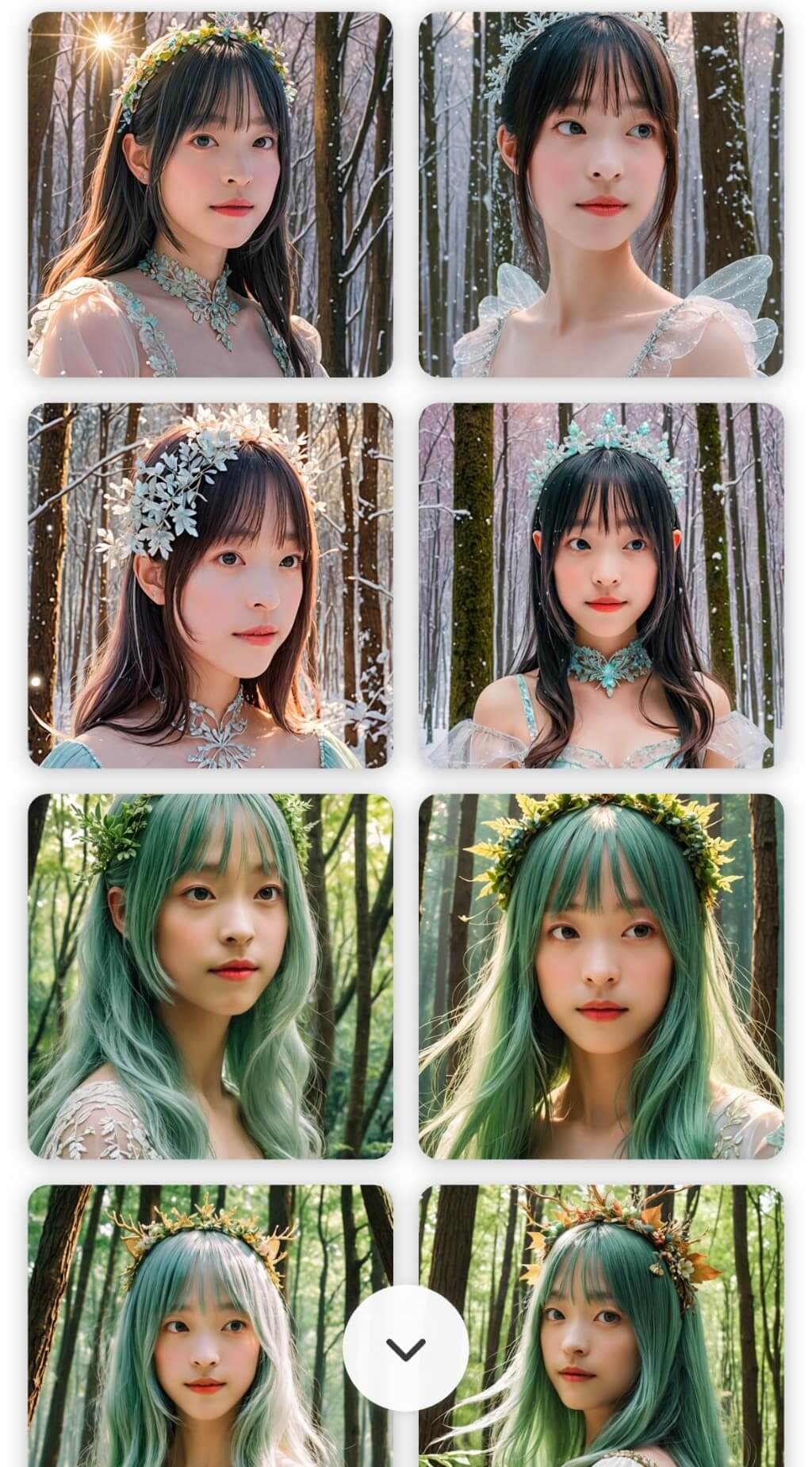生成されたAIアバター