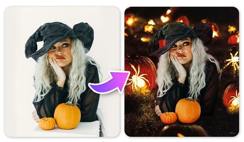 Sfondo Halloween Jack-O’-Lanterns