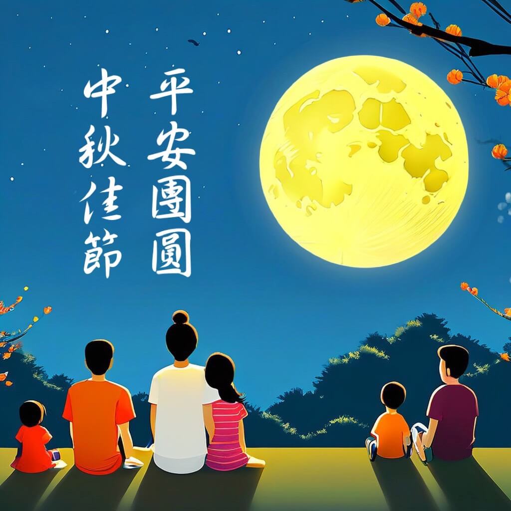 中秋節快樂圖｜平安團圓