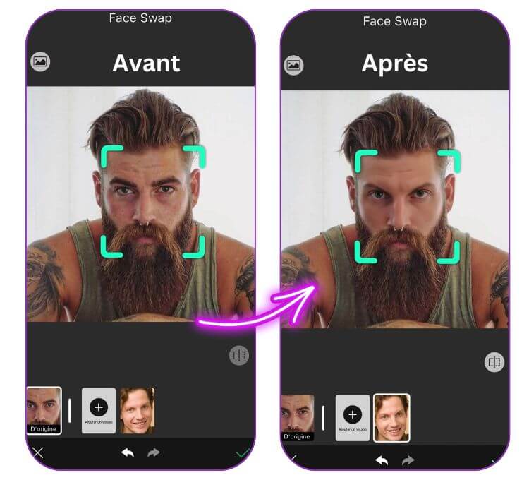 Coupe Viking homme : Face Swap comme filtre Viking