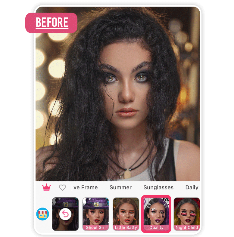 Usa YouCam Makleup per provare il tuo look di Halloween 2024 ed effettua la prova trucco Halloween