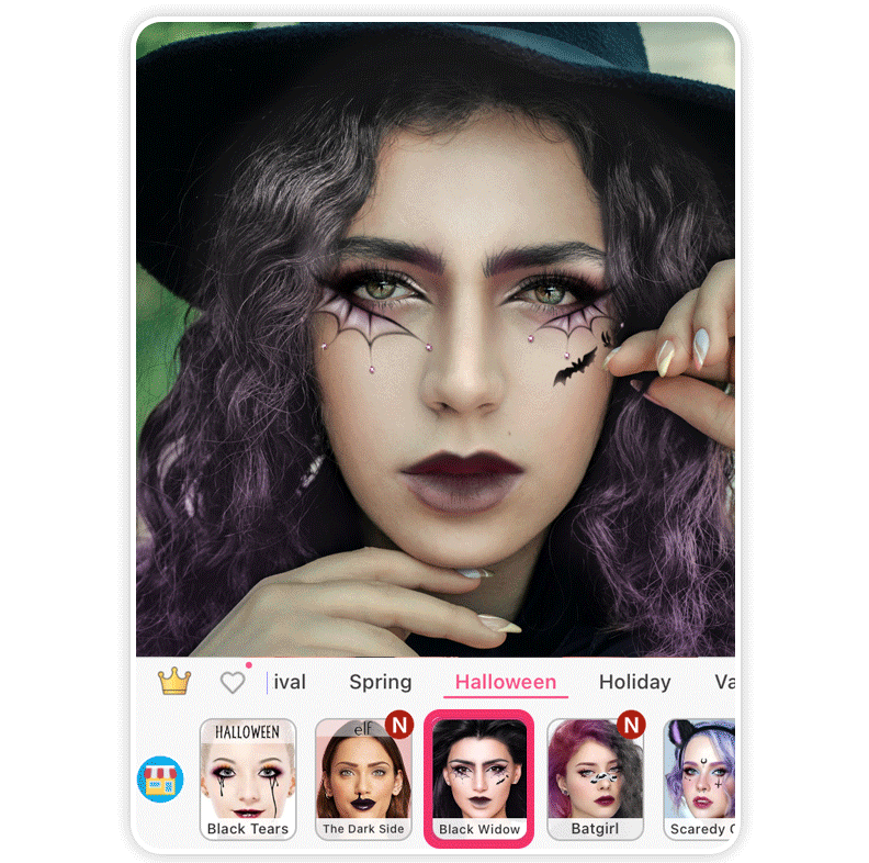 Prova uno stile di trucco gotico per il trucco di Halloween da donna