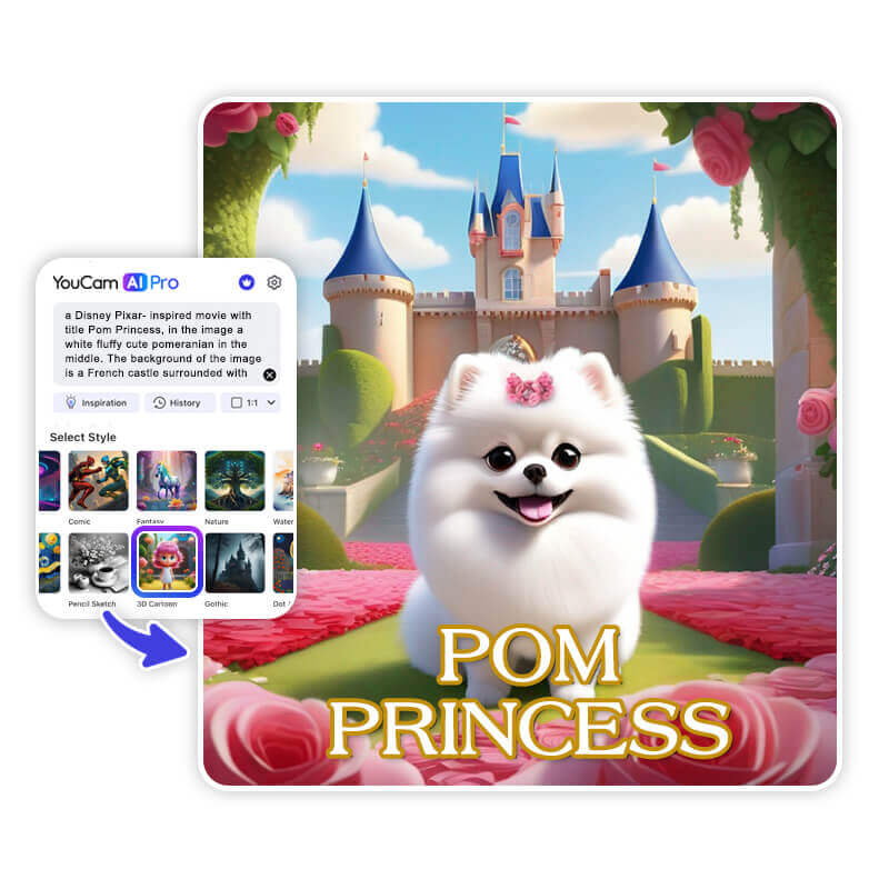 Generatore Immagini AI: Creazione Locandine Stile Film Disney Pixar