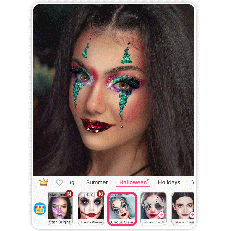 Trova il tuo trucco per Halloween 2024 con YouCam Makeup