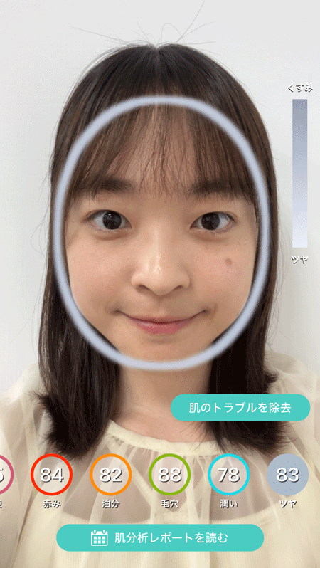 肌タイプ診断の詳細結果　GIF画像