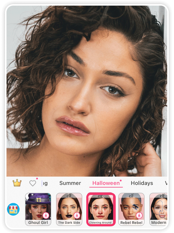 Filtro Palhaço Simples da YouCam Makeup