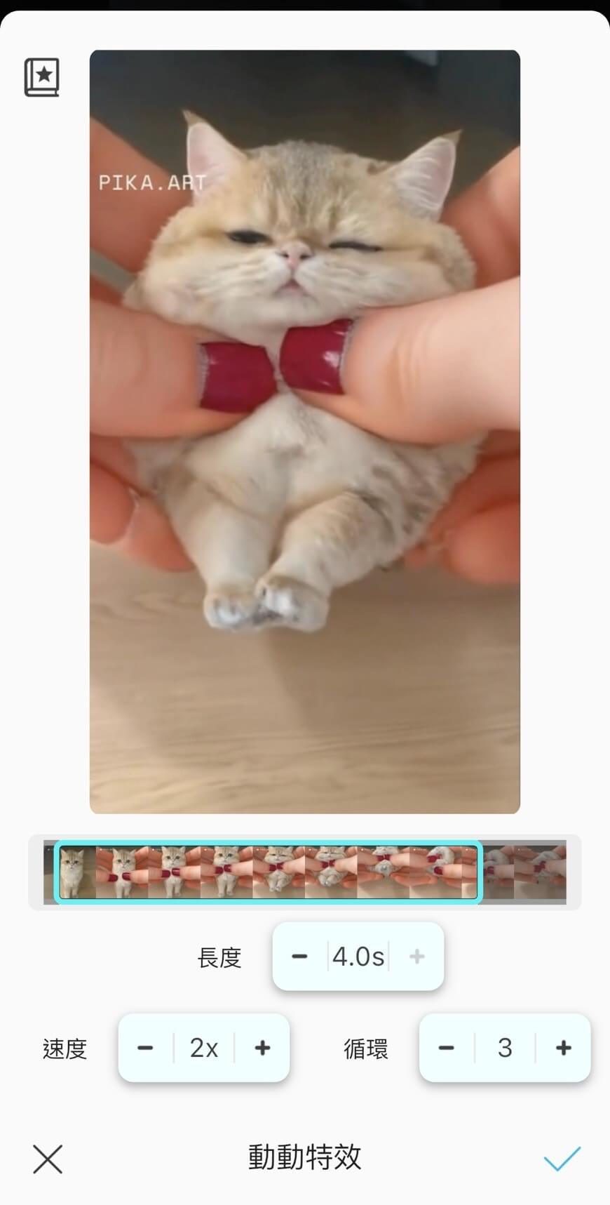 調整動動特效設定