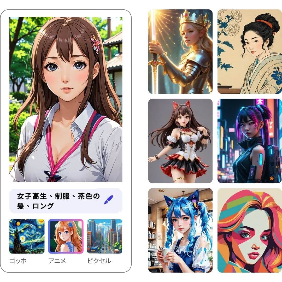 YouCam AI Proのスタイル変更機能紹介画面