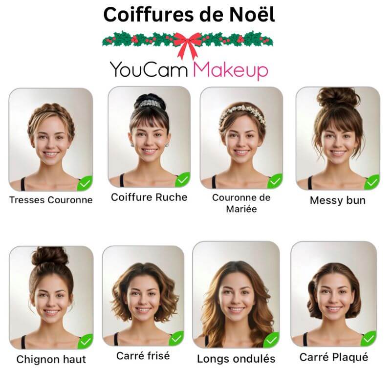 Essayer virtuellement coiffure Noel Femme